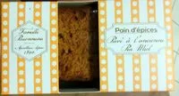 Mängden socker i Pain d'épices pavé à l'ancienne pur miel