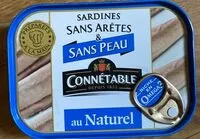 Mängden socker i Sardines sans arêtes et sans peau
