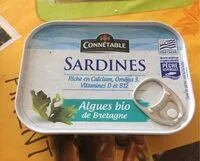Mängden socker i Sardines Pêche Responsable HO et algues Connétable
