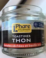 Mängden socker i Toastimer Thon tomates séchées et basilic bio