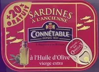Mängden socker i Sardines à l'Ancienne à l'Huile d'Olive vierge extra (+ 20 % Gratuit)