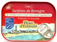 Mängden socker i Sardines de Bretagne à la sauce tomate à l'huile d'olive
