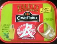 Mängden socker i Filets de sardines label rouge