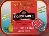 Mängden socker i Anchois entiers à l'huile d'olive vierge extra