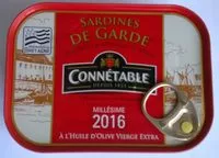 Mängden socker i Sardines de Garde Millésimées à l'Huile d'Olive vierge extra