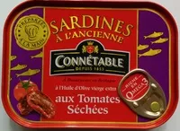 Mängden socker i Sardines à l'Ancienne à l'Huile d'Olive vierge extra aux Tomates Séchées