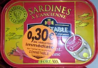 Mängden socker i Sardines à l'ancienne au Piment de Cayenne