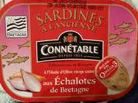 Mängden socker i Sardines à l'huile d'olive et aux échalotes de bretagne