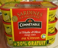 Mängden socker i Sardines au Citron (+ 20% GRATUIT)