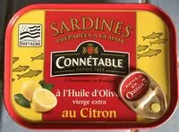 Mängden socker i Sardines à l'huile d'olive citron Connétable