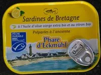 Mängden socker i Sardines de Bretagne à l'Huile d'Olive Vierge Extra Bio et au Citron Bio