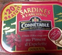 Mängden socker i Sardines à l'ancienne au Piment d'Espelette