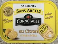 Mängden socker i Sardines sans arêtes au citron et à l'huile d'olive vierge extra