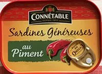 Mängden socker i Sardines genereuses Connetable Au piment