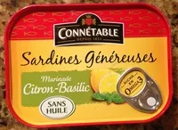 Mängden socker i Sardines mar citron basilic sans huile 140g Cble