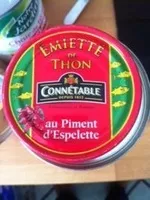 Mängden socker i Émietté de thon au piment d\'espelette