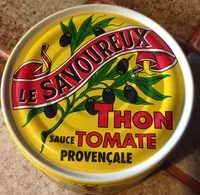 Mängden socker i 1/5 Thon sauce tomate Provençale 160g LE SAVOUREUX