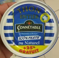 Mängden socker i Thon entier 100% Filets au Naturel