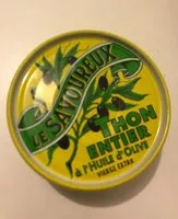 Mängden socker i Thon entier à l'huile d'olive vierge extra