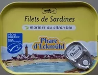 Mängden socker i Filets de sardines marinés au citron bio
