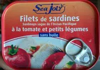 Mängden socker i Filets de sardines à la tomate et petits légumes