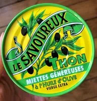 Mängden socker i Le savoureux, thon miettes genereuses a l'huile d'olive