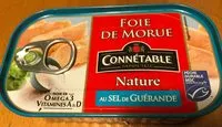 Mängden socker i Foie de morue nature au sel de Guérande Connétable