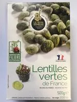 Mängden socker i Lentilles Vertes de France Filière