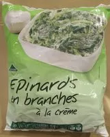 Mängden socker i Épinards en Branches à la Crème