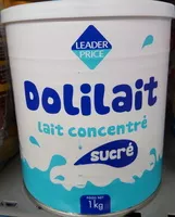 Mängden socker i Dolilait lait concentré sucré