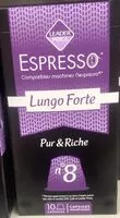 Mängden socker i Capsule Expresso n`8 café Lungo Forte (10)