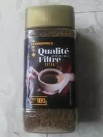 Mängden socker i Café soluble qualité filtre extra