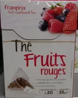 Mängden socker i Thé fruits rouges