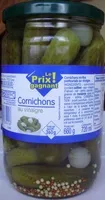 Mängden socker i Cornichons au vinaigre