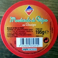 Mängden socker i Moutarde de Dijon Leader Price