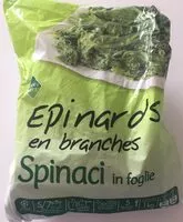 Mängden socker i Epinards en branches