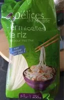 Mängden socker i Vermicelles de riz