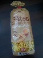 Mängden socker i Pâtes aux œufs lasagnettes