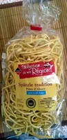 Mängden socker i Spätzle tradition (Pâtes d'Alsace aux œufs frais)