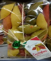 Mängden socker i Conchiglioni - Pâtes italiennes 3 couleurs