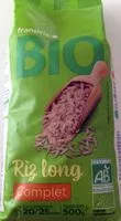 Mängden socker i Riz long complet bio