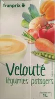 Mängden socker i Franprix velouté de légumes du potager 1L