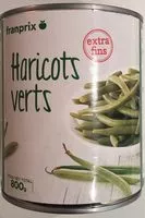 Mängden socker i Haricots Verts extra fins
