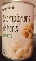 Mängden socker i Champignons De Paris entiers