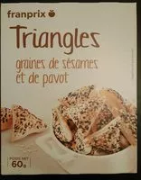 Mängden socker i Triangles - Graines de sésames et de pavot