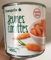 Mängden socker i Franprix carottes extra fin