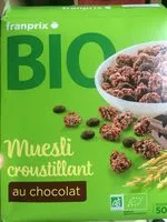 Mängden socker i Muesli croustillant au chocolat