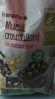 Mängden socker i Muesli croustillant chocolat noir bio