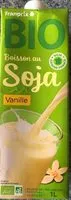Mängden socker i boisson soja vanille bio