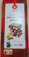 Mängden socker i Le chocolat noir aux noisettes entières